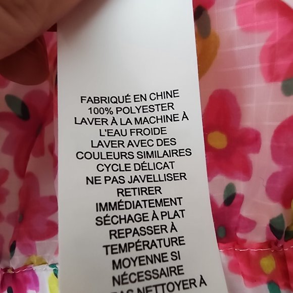 Kate Spade MARKER FLORAL WINDBREAKER sz L - Picture 11 of 12